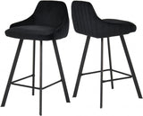 Meridian Furniture - Viviene Counter Stool In Black (Set Of 2) - 761Black