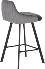 Meridian Furniture - Viviene Counter Stool In Grey (Set Of 2) - 761Grey