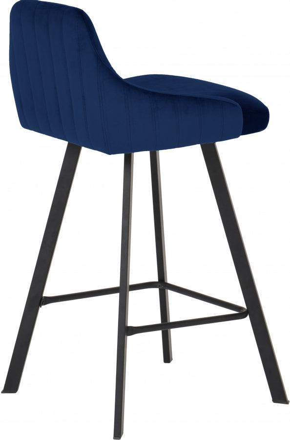 Meridian Furniture - Viviene Counter Stool In Navy (Set Of 2) - 761Navy