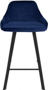 Meridian Furniture - Viviene Counter Stool In Navy (Set Of 2) - 761Navy