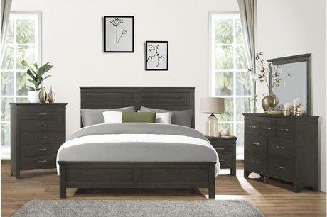 Blaire Farm 6 Piece Queen Bedroom Set In Charcoal Gray 1675 - 1 - 6Set | Homelegance | Home Elegance USA