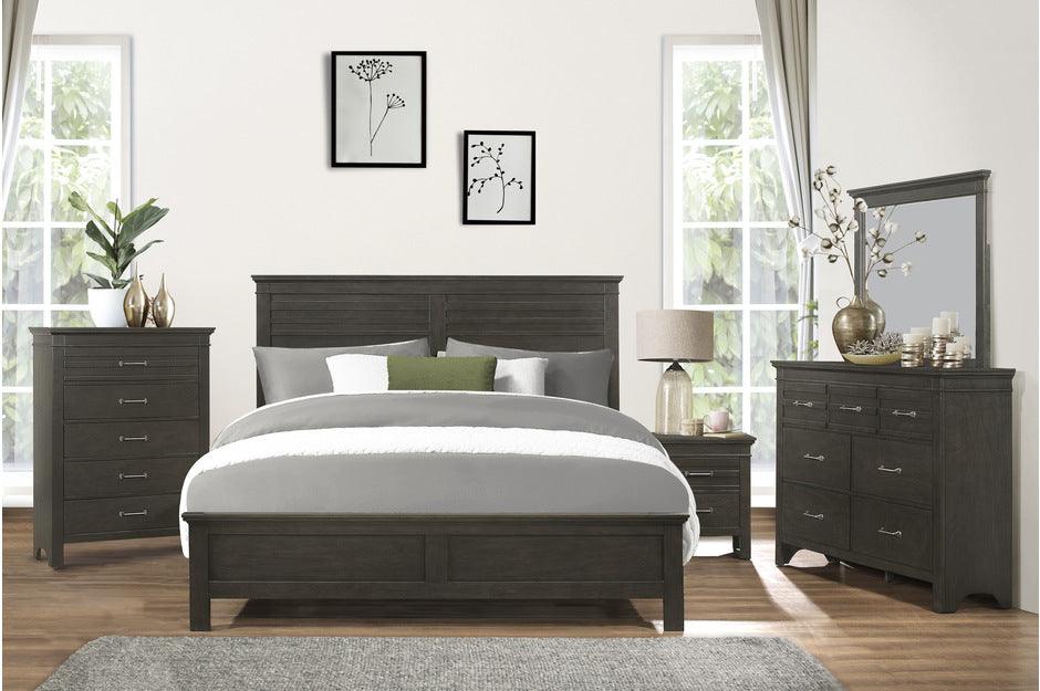 Blaire Farm 6 Piece Eastern King Bedroom Set In Charcoal Gray 1675K - 1Ek - 6Set | Homelegance | Home Elegance USA