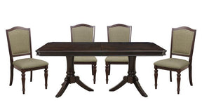 Marston 5-Piece Dining Set | Dark Cherry Finish | Traditional Style | Homelegance
