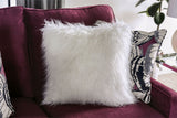 Jillian - Sofa & Loveseat - Plum / Ivory / White - Home Elegance USA