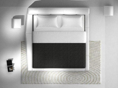 Dream White Queen Platform Bed - 17835-Q | J&M