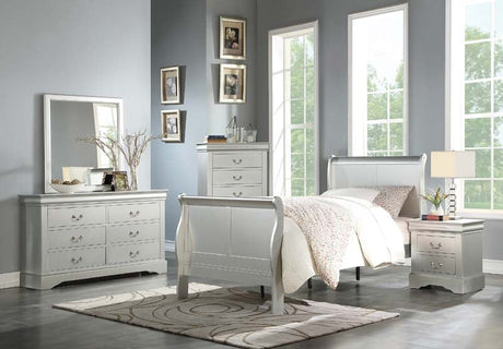 Acme Furniture - Louis Philippe III Platinum 5 Piece Full Bedroom Set - 26715F-5SET