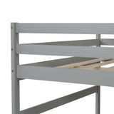 Full over Full Bunk Bed with Twin Size Trundle (Gray)(OLD SKU :LP000033AAE) - Home Elegance USA