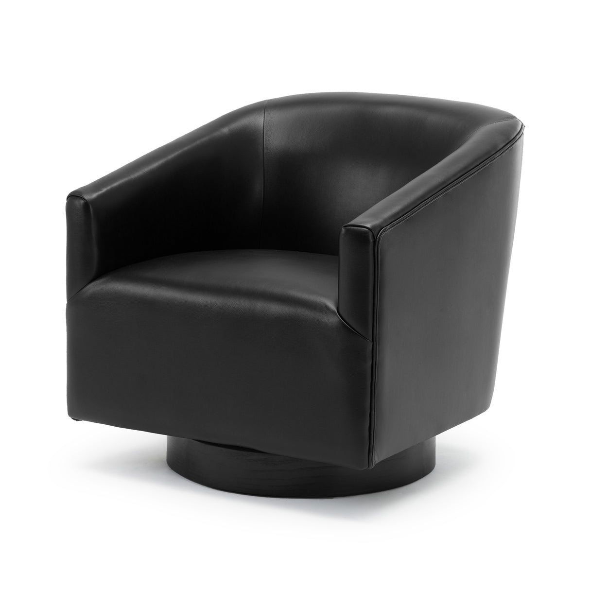 Garland Black Wood Base Swivel Chair - Home Elegance USA