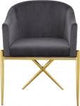 Meridian Furniture - Xavier Velvet Dining Chair Set Of 2 In Grey - 763Grey-C