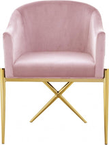 Meridian Furniture - Xavier Velvet Dining Chair Set Of 2 In Pink - 763Pink-C