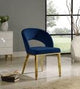 Meridian Furniture - Roberto Velvet Dining Chair Set Of 2 In Navy - 765Navy-C