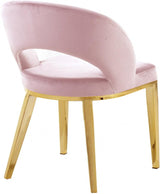 Meridian Furniture - Roberto Velvet Dining Chair Set Of 2 In Pink - 765Pink-C