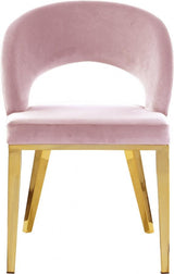 Meridian Furniture - Roberto Velvet Dining Chair Set Of 2 In Pink - 765Pink-C