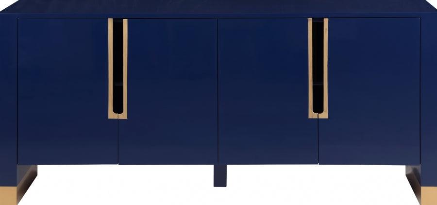 Meridian Furniture - Florence Sideboard-Buffet In Navy Lacquer - 312