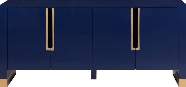 Meridian Furniture - Florence Sideboard-Buffet In Navy Lacquer - 312