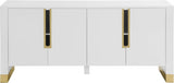 Meridian Furniture - Florence Sideboard-Buffet In White Lacquer - 313