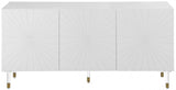 Meridian Furniture - Starburst Sideboard-Buffet In White Lacquer - 316