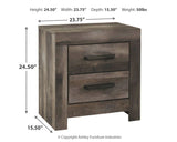 Wynnlow - Gray - 7 Pc. - Dresser, Mirror, King Crossbuck Panel Bed, 2 Nightstands - Home Elegance USA