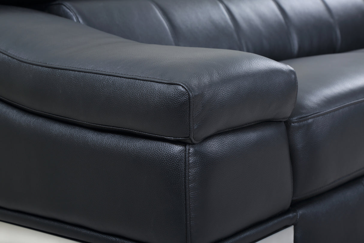 Top Grain Italian Leather Sofa - Home Elegance USA