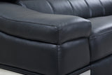 Top Grain Italian Leather Loveseat Home Elegance USA