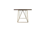 Vig Furniture - Modrest Marcia Modern Tobacco & Antique Brass Dining Table - Vggu2857Dt-A