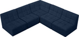 Relax - Modular Sectional 5 Piece - Navy - Home Elegance USA