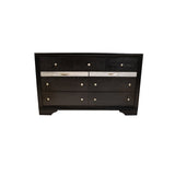 Traditional Matrix 7 Drawer Dresser in Black made with Wood - Home Elegance USA