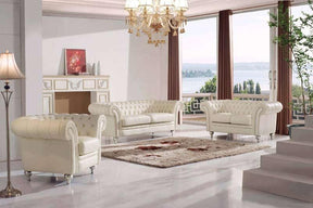 Extravaganza 287 2 Piece Sofa Set In Ivory - 287Sc-2Set | ESF