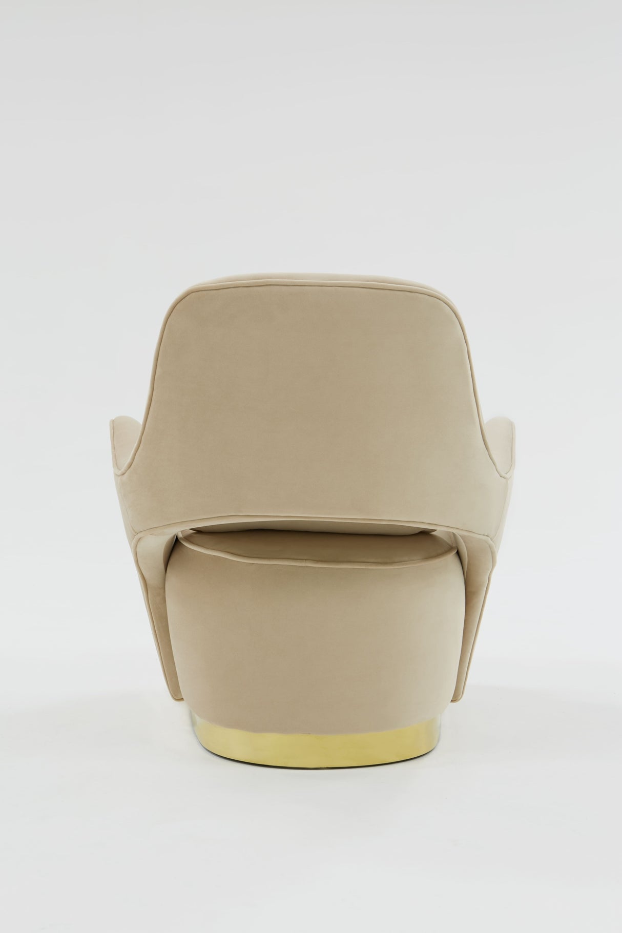 Divani Casa Visalia Modern Pink Velvet & Gold Accent Chair - Home Elegance USA