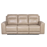 Transitional Leather Power Reclining Group - Style meets Comfort - Top-Grain Leather, Dual Power Footrest and Articulating Headrest - Luxurious Seating Home Elegance USA