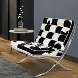 Horsehair Real Leather Lounge chair Home Elegance USA