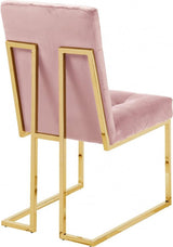 Meridian Furniture - Pierre Velvet Dining Chair In Pink (Set Of 2) - 714Pink-C