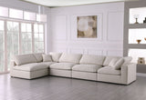 Plush - Cloud Modular Sectional 5 Piece - Cream - Home Elegance USA