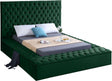 Bliss Velvet King Bed In Green - Blissgreen-K | Meridian