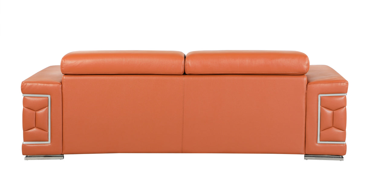 Top Grain Italian Leather Sofa Home Elegance USA