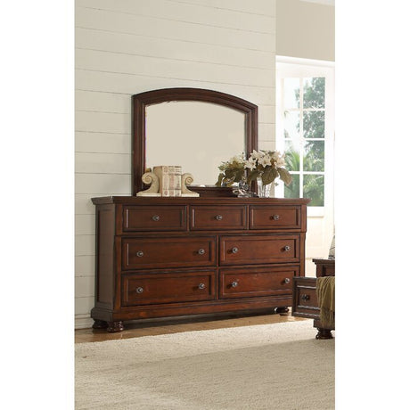 Galaxy Home Austin Seven Drawers Dresser Made with Wood in Dark Walnut - Home Elegance USA