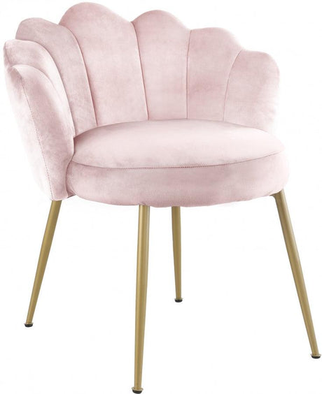 Meridian Furniture - Claire Velvet Dining Chair Set Of 2 In Pink - 748Pink-C