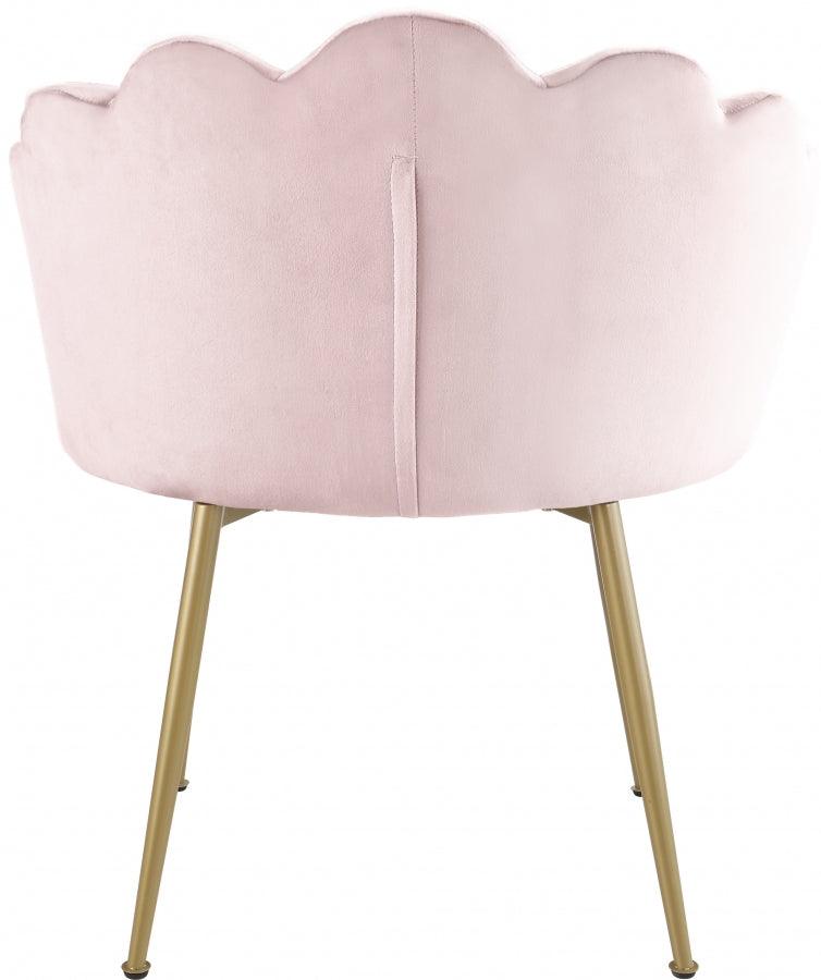 Meridian Furniture - Claire Velvet Dining Chair Set Of 2 In Pink - 748Pink-C