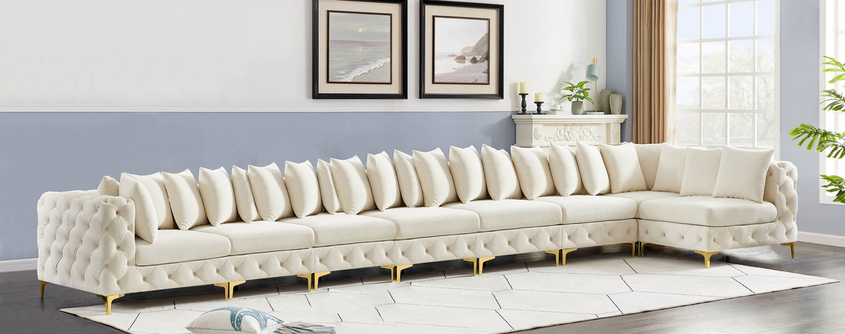 Tremblay - Modular Sectional 8 Piece - Cream - Modern & Contemporary - Home Elegance USA