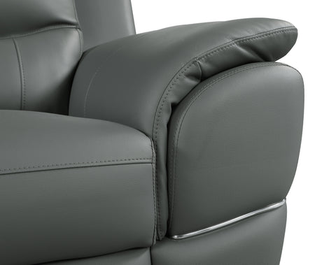 Genuine Leather Loveseat Home Elegance USA