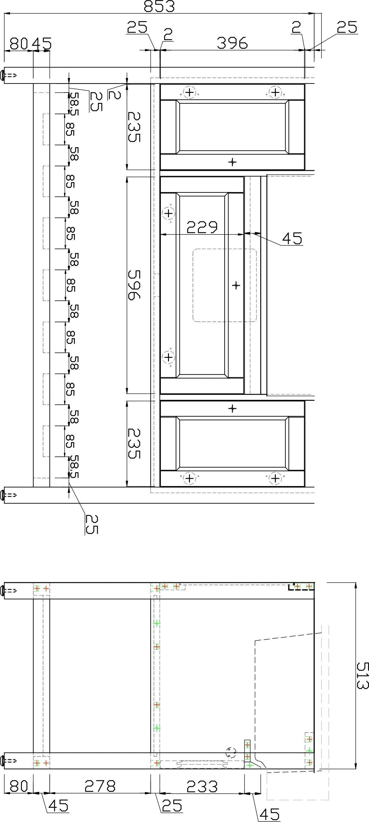 Solid Wood Bathroom Vanities Without Tops 48 in. W x 20 in. D x 33.60 in. H   Bathroom Vanity in green