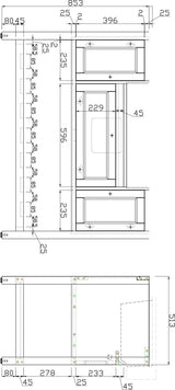 Solid Wood Bathroom Vanities Without Tops 48 in. W x 20 in. D x 33.60 in. H   Bathroom Vanity in green