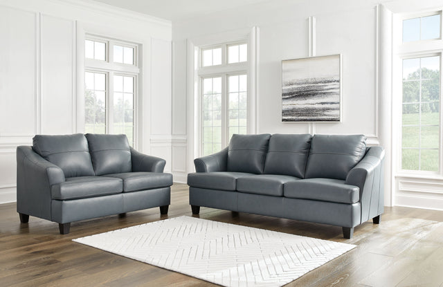 Genoa - Steel - 2 Pc. - Sofa, Loveseat - Home Elegance USA