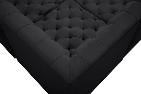 Tuft - Modular Sectional 5 Piece - Black - Modern & Contemporary - Home Elegance USA