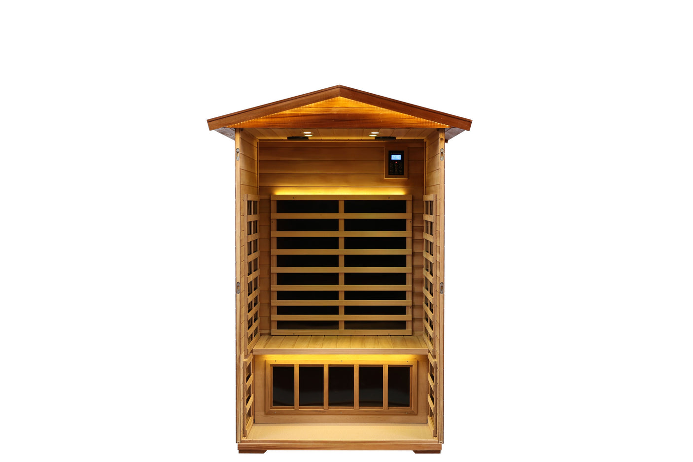 Two-person far-infrared outdoor sauna - Home Elegance USA