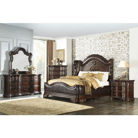 Homelegance - Royal Highlands Eastern King Bed In Rich Cherry - 1603K-1Ek