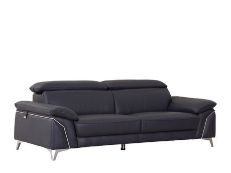 Global United Top Grain Italian Leather Sofa - Home Elegance USA