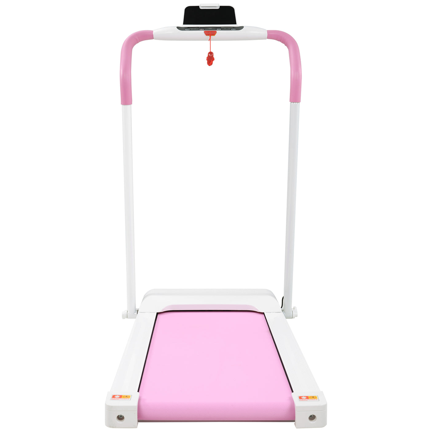 FYC Treadmill Folding Treadmill for Home Portable Electric Motorized Treadmill Running Exercise Machine Compact Treadmill for Home Gym Fitness Workout Walking, No Installation Required, White&Pink