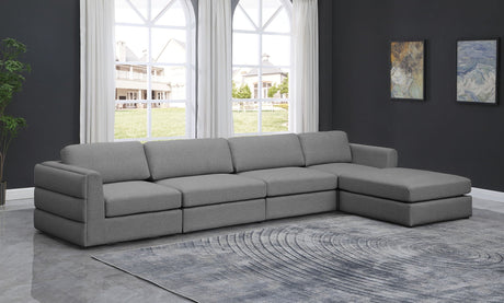 Beckham - Modular Sectional 5 Piece- Gray - Home Elegance USA