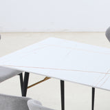 Dining Table Porcelain Table 1800mm White - Home Elegance USA
